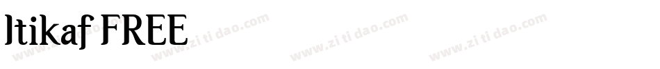 Itikaf FREE字体转换